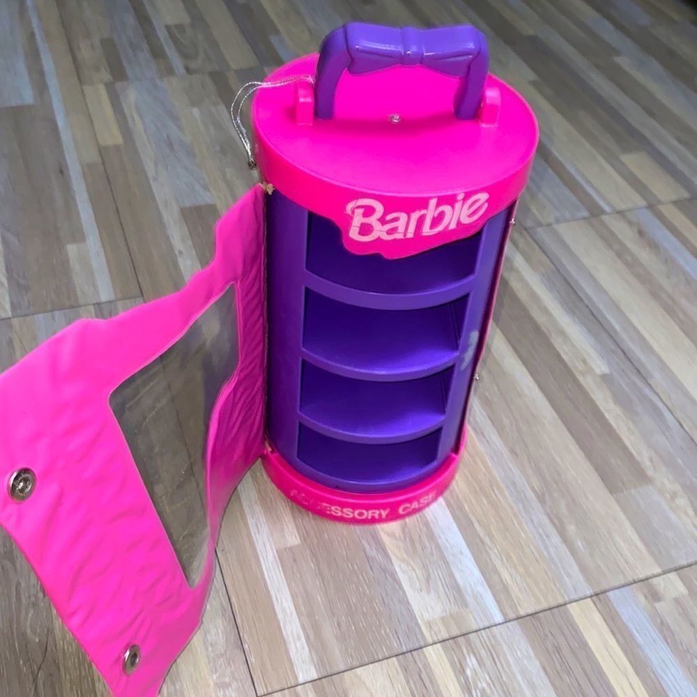 Barbie pink purse accessories tote bag 90s Barbie Accessory Case Mattel toys - Picture 6 of 12